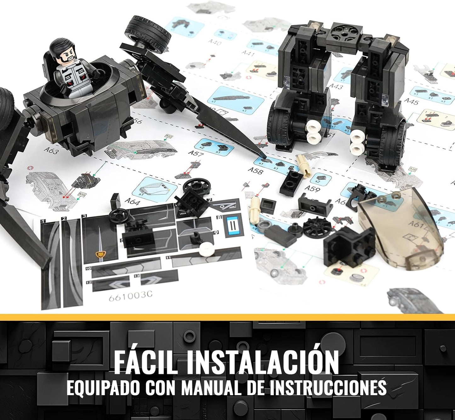 Juego -Bloques Coche Carrera Robot LEGO